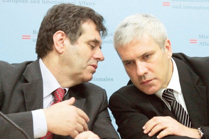 Vojislav Koštunica and Boris Tadić